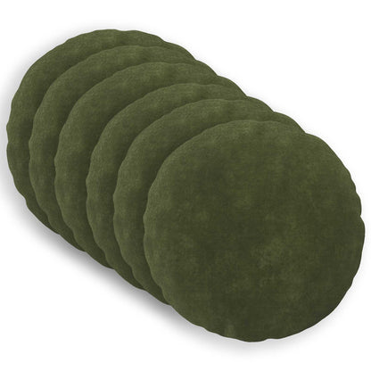 vidaXL Cushion with Pillow HEERLEN 6 pcs Green Microfiber Fleece