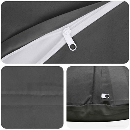 vidaXL Cushion with Pillow HEERLEN 6 pcs Anthracite Polyester