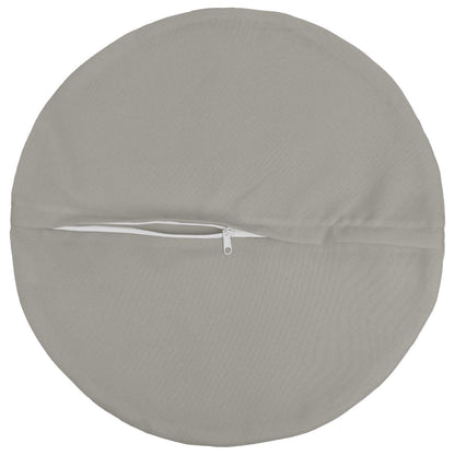 vidaXL Cushion with Pillow HEERLEN 2 pcs Grey Polyester