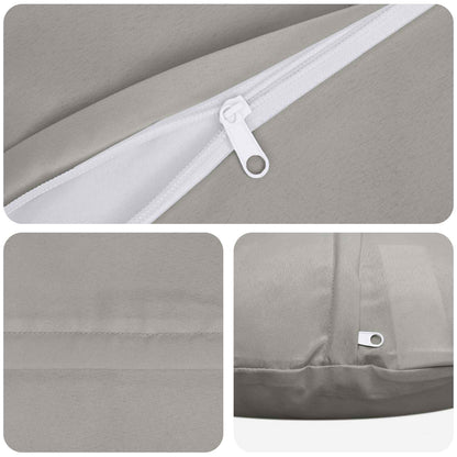 vidaXL Cushion with Pillow HEERLEN 6 pcs Grey Polyester