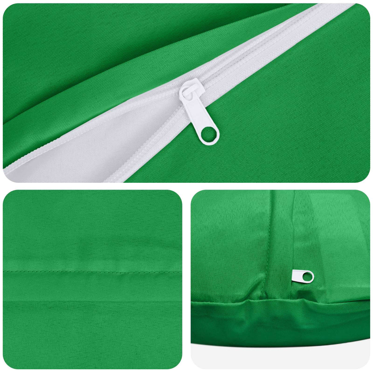 vidaXL Cushion with Pillow HEERLEN 6 pcs Green Polyester