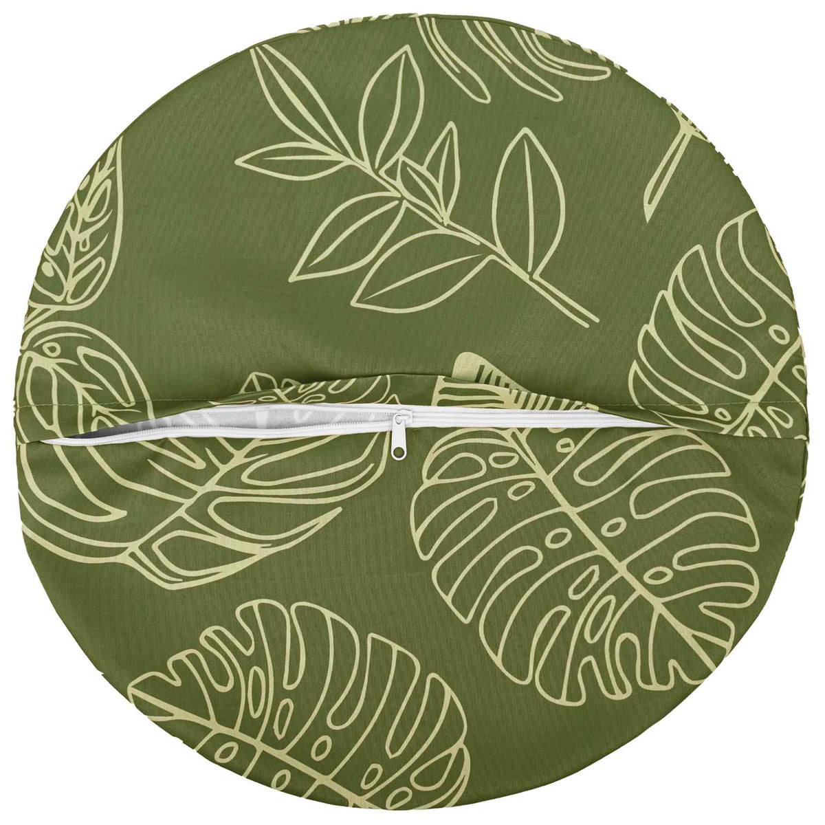 vidaXL Throw Pillow 6 pcs HEERLEN Leaf Design Dia. 40 cm Polyester