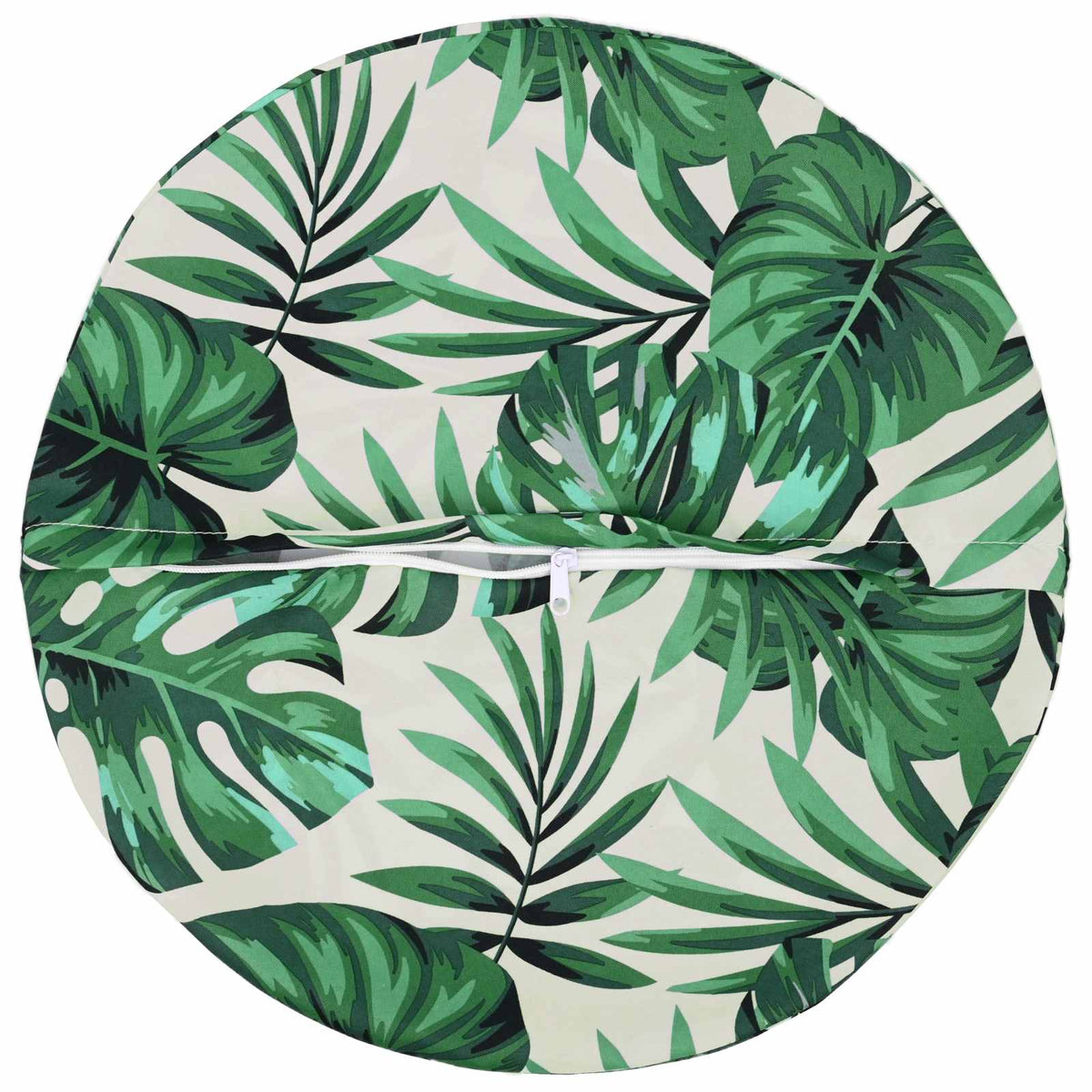 vidaXL Cushion with Pillow HEERLEN 2 pcs Leaf Pattern Polyester
