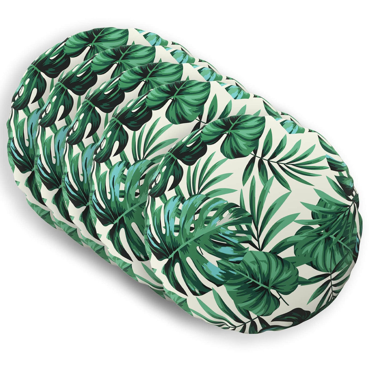vidaXL Cushion with Pillow HEERLEN 6 pcs Leaf Pattern Polyester