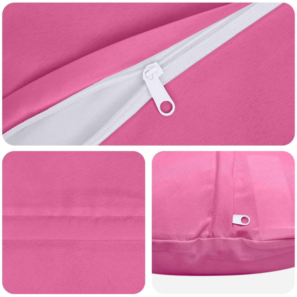 vidaXL Cushion with Pillow HEERLEN 2 pcs Pink Polyester