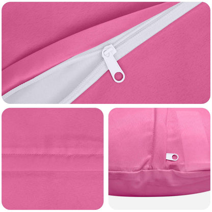 vidaXL Cushion with Pillow HEERLEN 2 pcs Pink Polyester