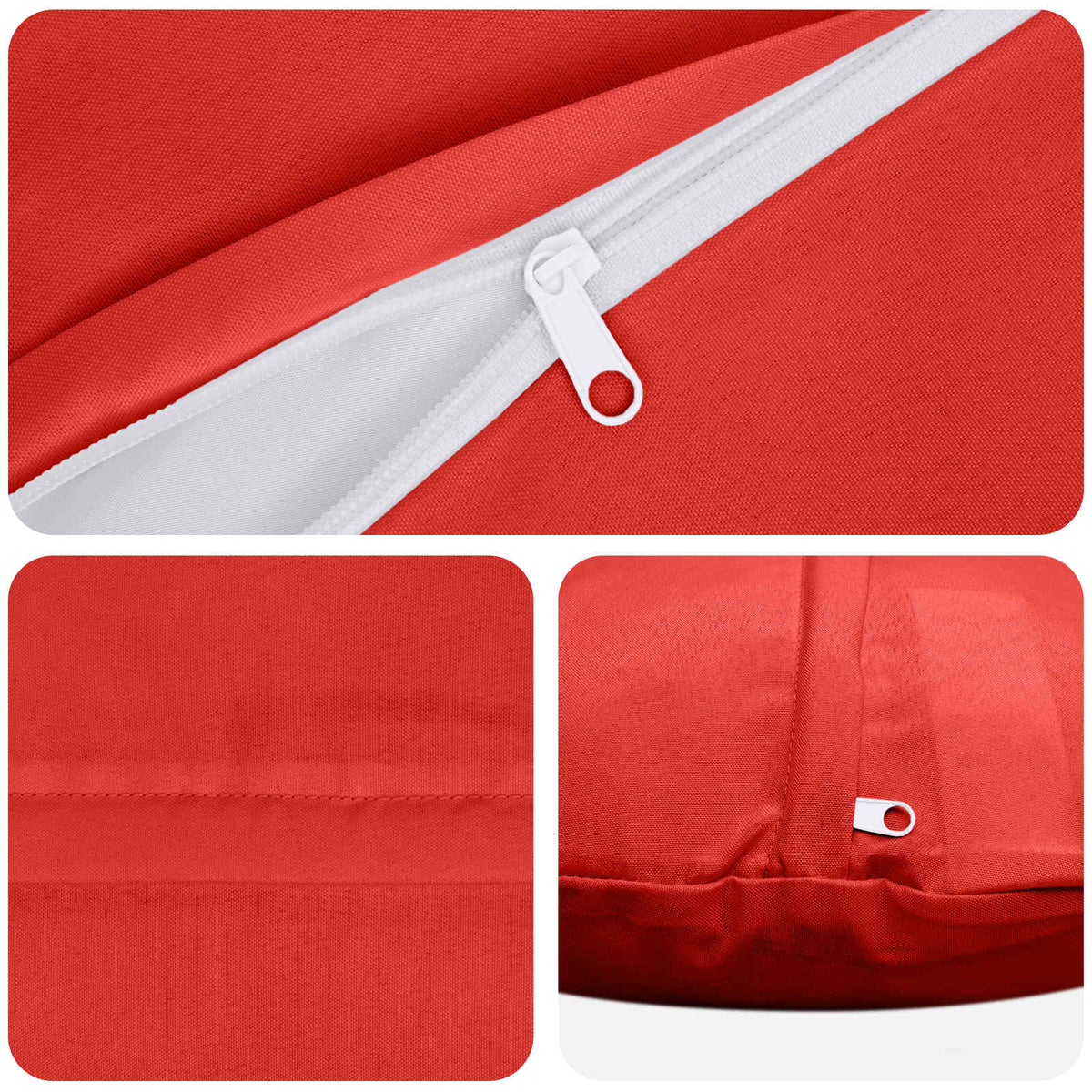 vidaXL Cushion with Pillow HEERLEN 2 pcs Red Polyester