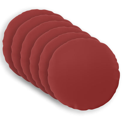 vidaXL Cushion with Pillow HEERLEN 6 pcs Wine Red Polyester