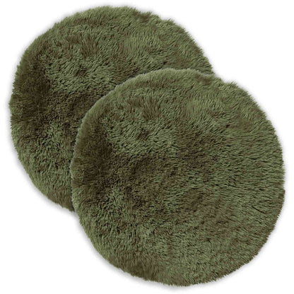 vidaXL Cushion with Pillow HEERLEN 6 pcs Green PV Fleece