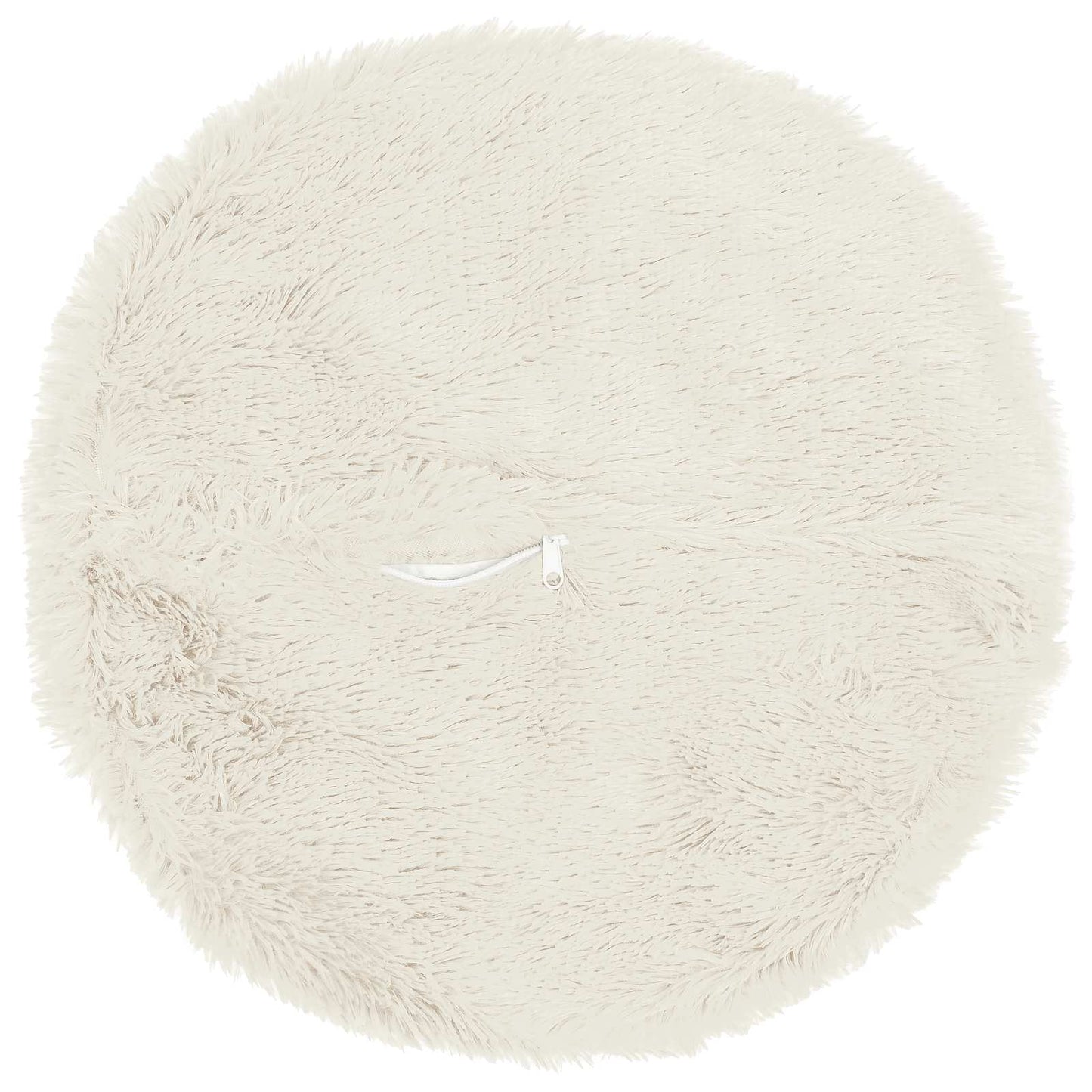 vidaXL Cushion with Pillow HEERLEN 2 pcs White PV Fleece