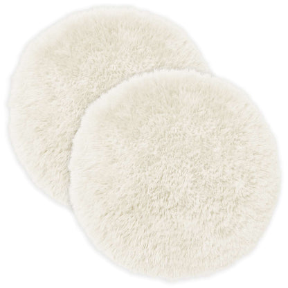 vidaXL Cushion with Pillow HEERLEN 2 pcs White PV Fleece