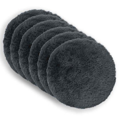 vidaXL Cushion with Pillow HEERLEN 6 pcs Anthracite PV Fleece