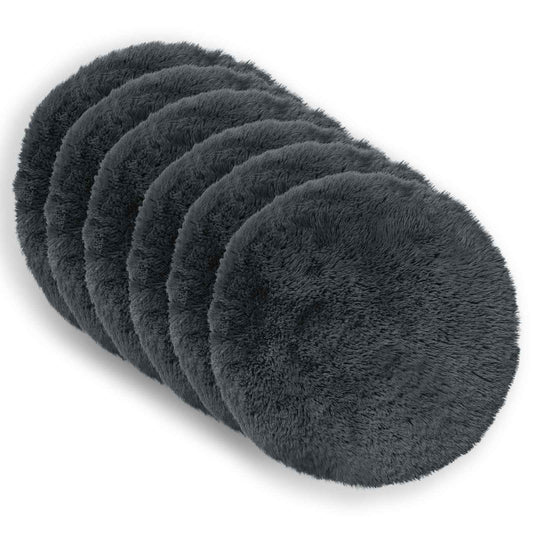 vidaXL Cushion with Pillow HEERLEN 6 pcs Anthracite PV Fleece