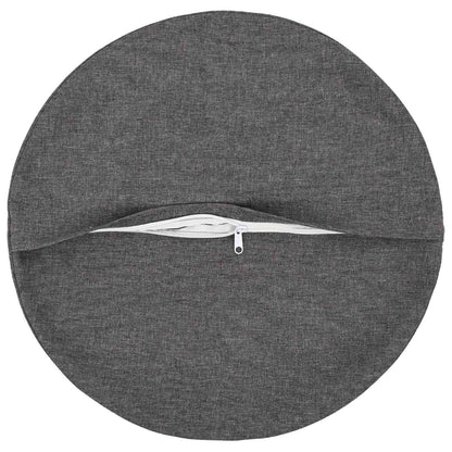 vidaXL Cushion with Pillow HEERLEN 6 pcs Light Grey Fabric