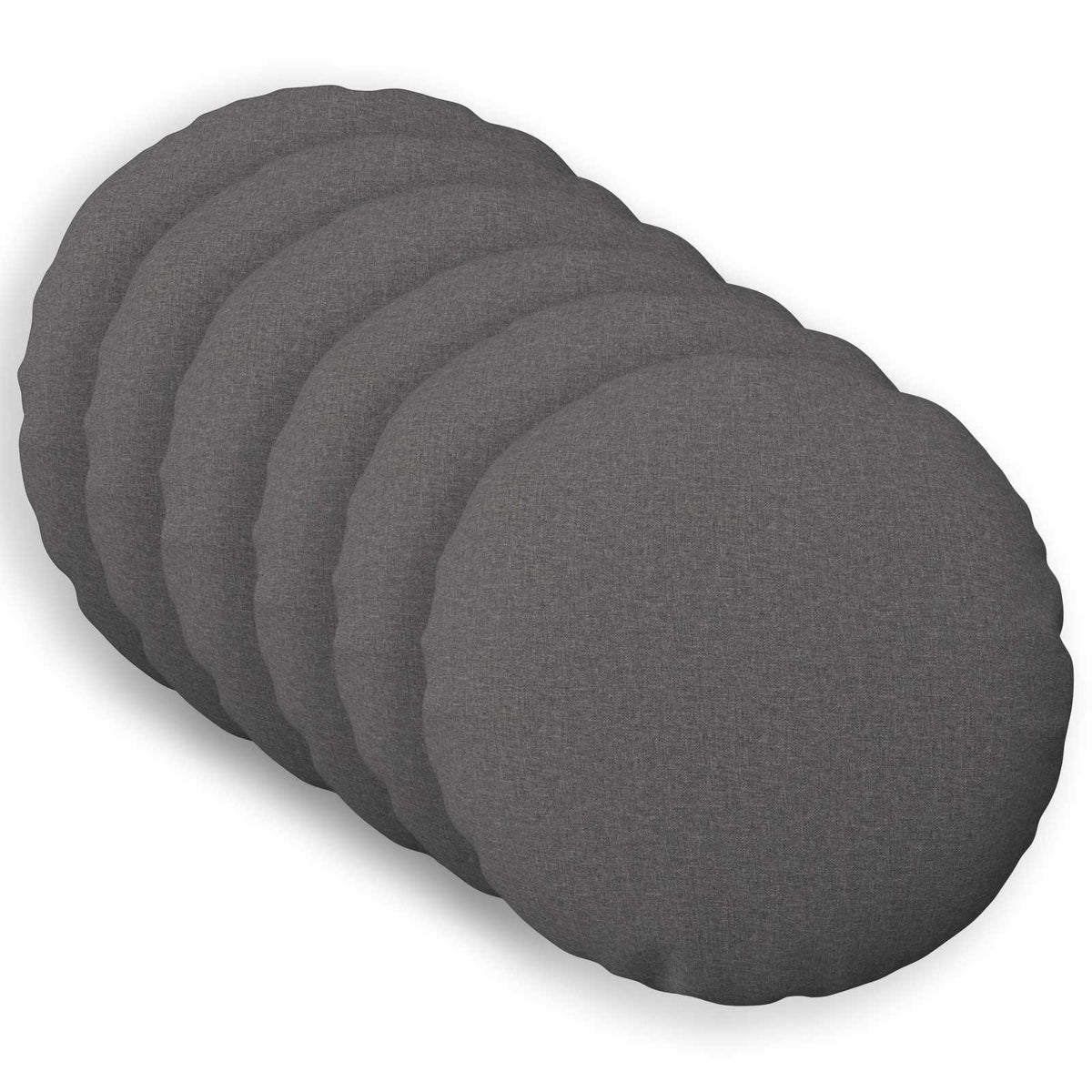 vidaXL Cushion with Pillow HEERLEN 6 pcs Light Grey Fabric