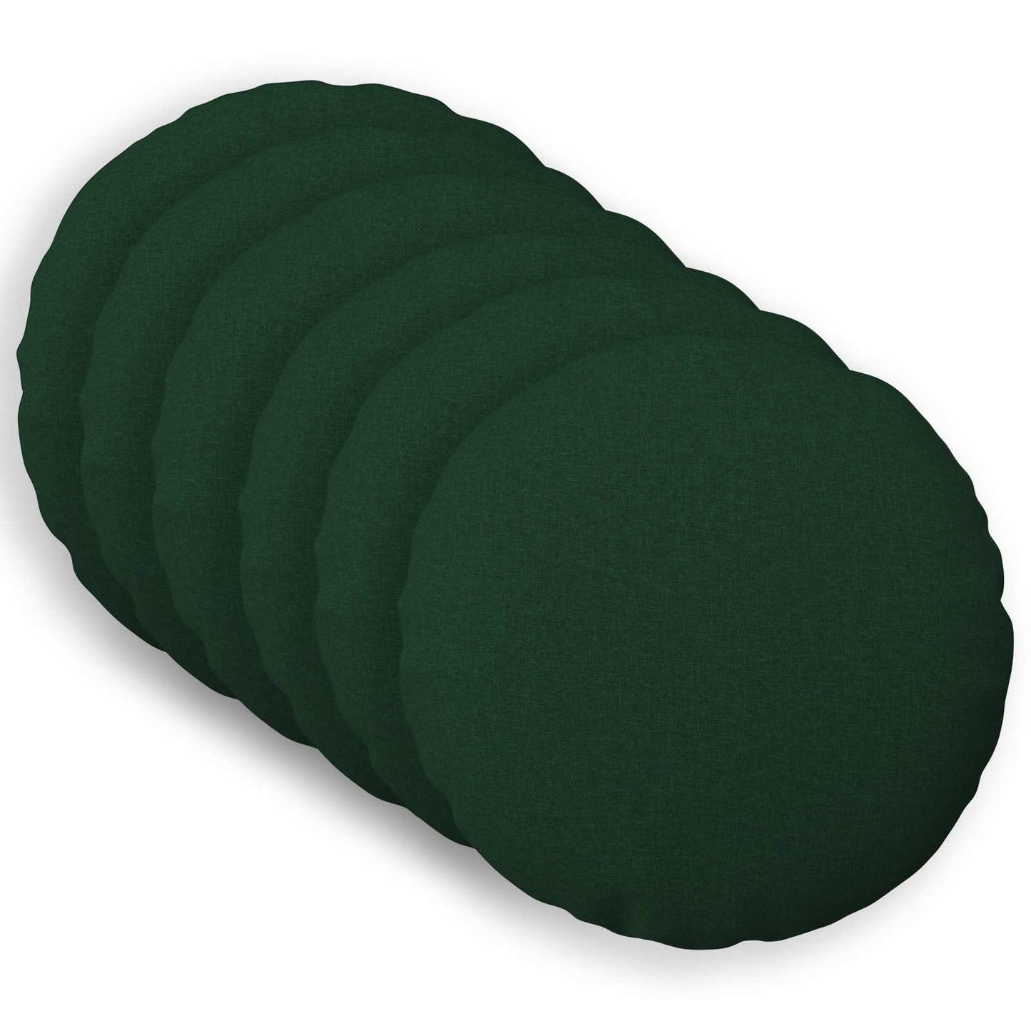 vidaXL Cushion with Pillow HEERLEN 6 pcs Dark Green Fabric