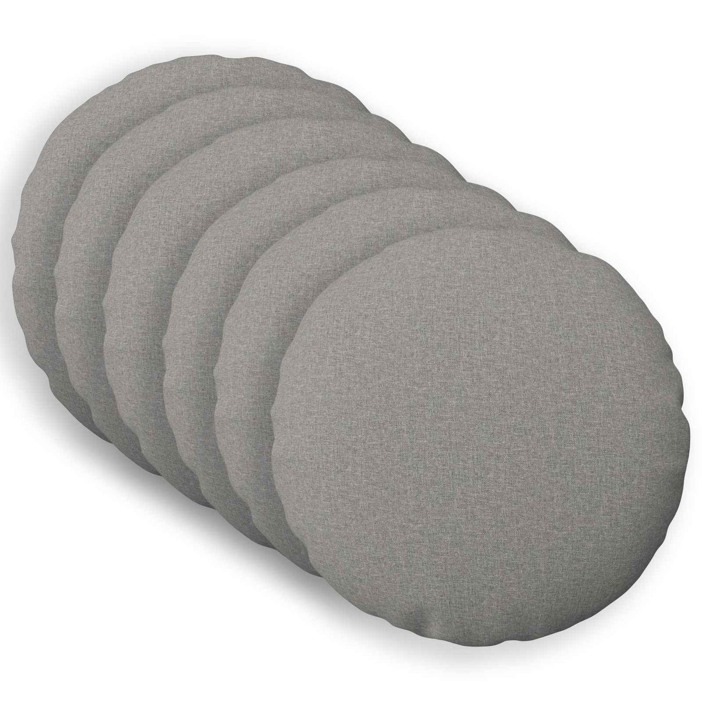 vidaXL Cushion with Pillow HEERLEN 6 pcs Cloud Grey Fabric