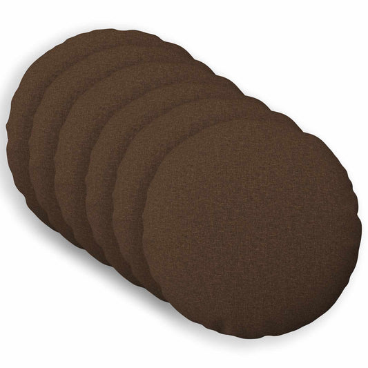 vidaXL Cushion with Pillow HEERLEN 6 pcs Brown Fabric
