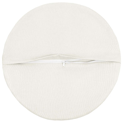 vidaXL Cushion with Pillow HEERLEN 6 pcs White Fabric