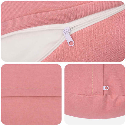 vidaXL Cushion with Pillow HEERLEN 6 pcs Pink Fabric