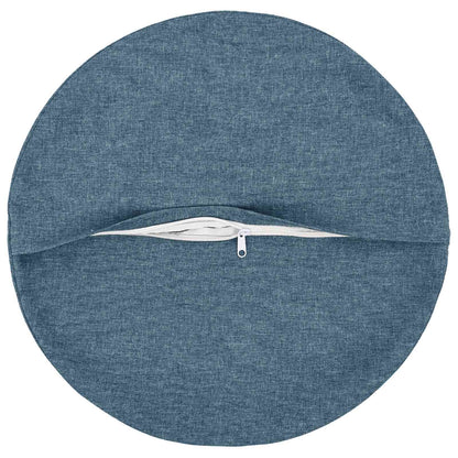 vidaXL Cushion with Pillow HEERLEN 2 pcs Jeans Blue Fabric