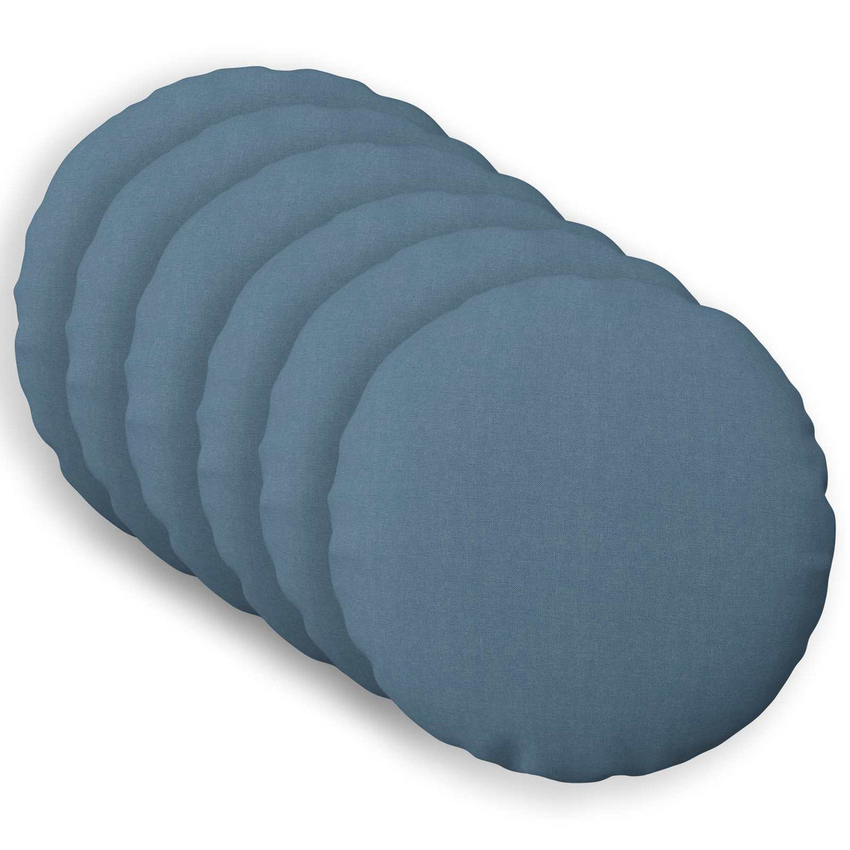 vidaXL Cushion with Pillow HEERLEN 6 pcs Jeans Blue Fabric