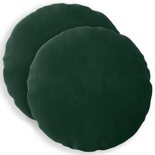 vidaXL Cushion with Pillow HEERLEN 2 pcs Dark Green Velvet
