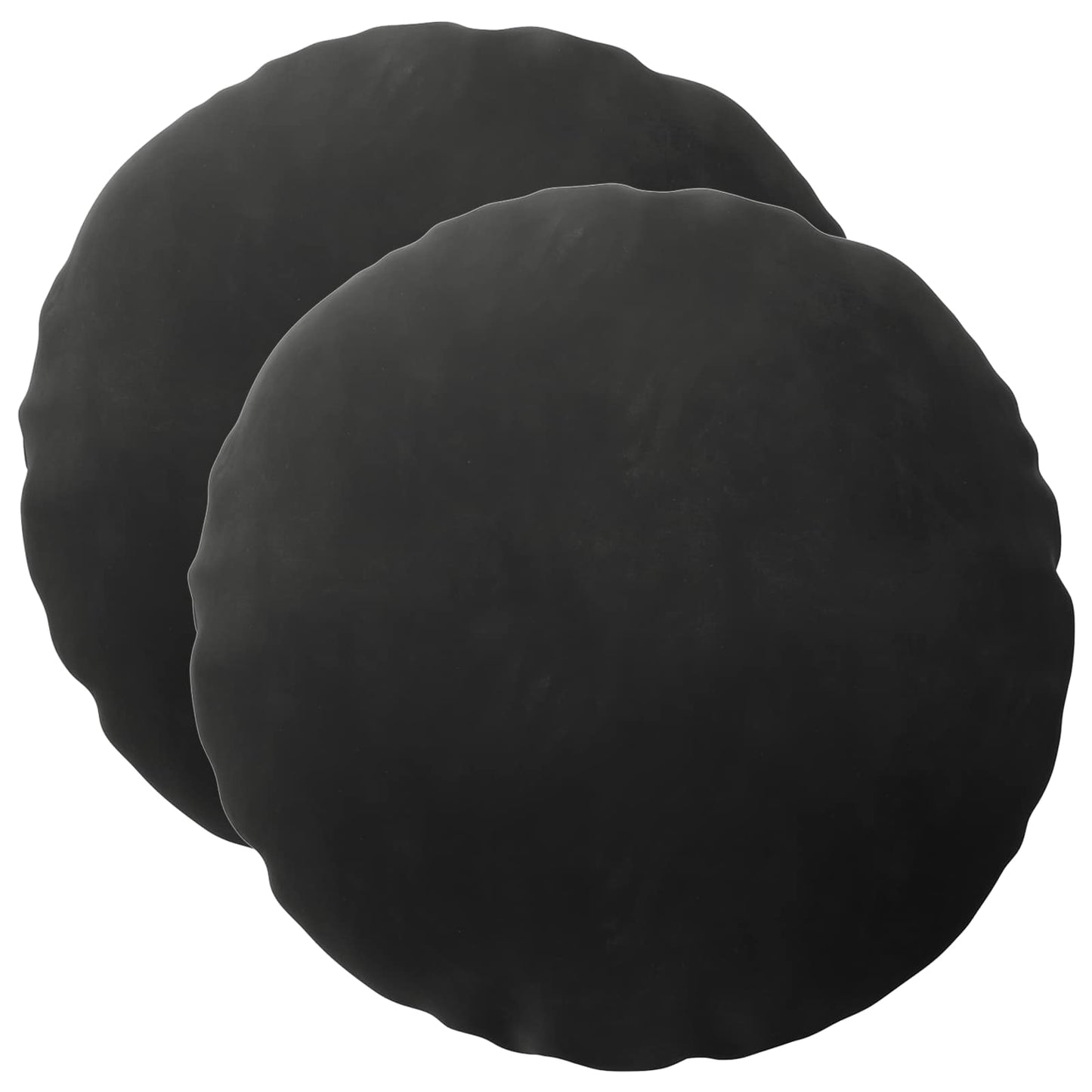 vidaXL Cushion with Pillow HEERLEN 2 pcs Black Velvet