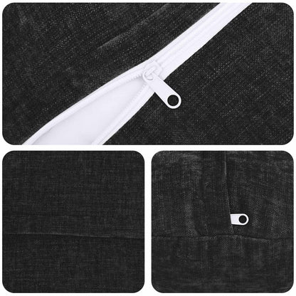 vidaXL Throw Pillow 2 pcs HEERLEN Anthracite Dia. 50 cm