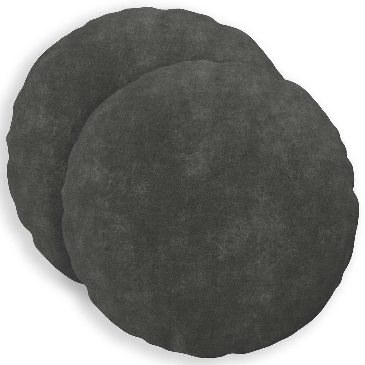 vidaXL Cushion with Pillow HEERLEN 2 pcs Anthracite Microfiber Fleece