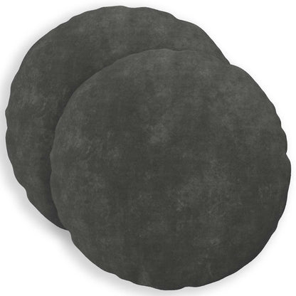 vidaXL Cushion with Pillow HEERLEN 2 pcs Anthracite Microfiber Fleece