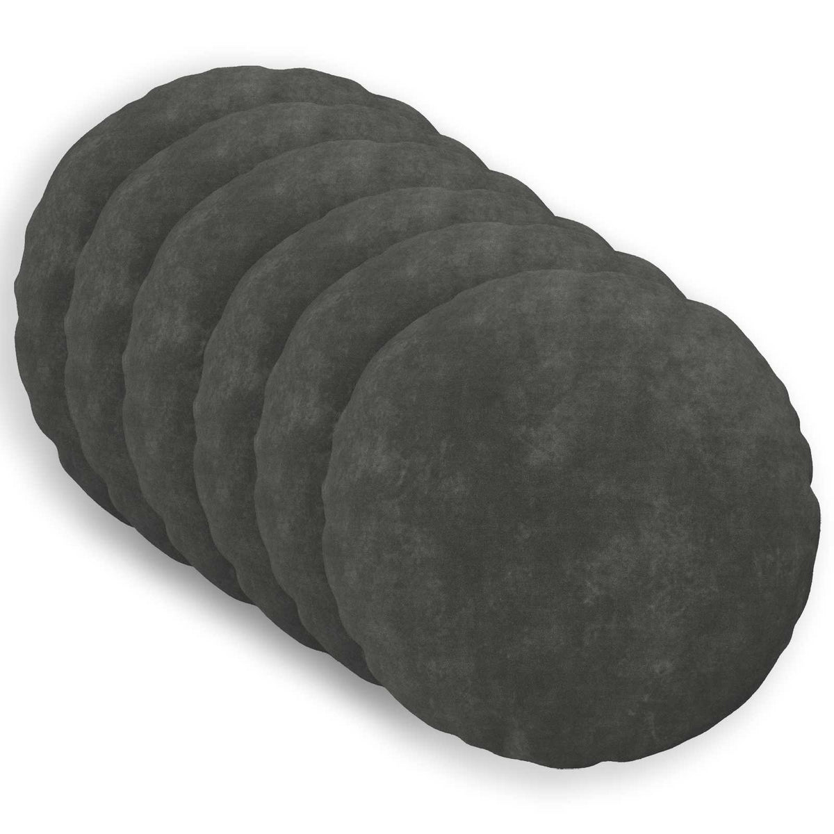 vidaXL Cushion with Pillow HEERLEN 6 pcs Anthracite Microfiber Fleece