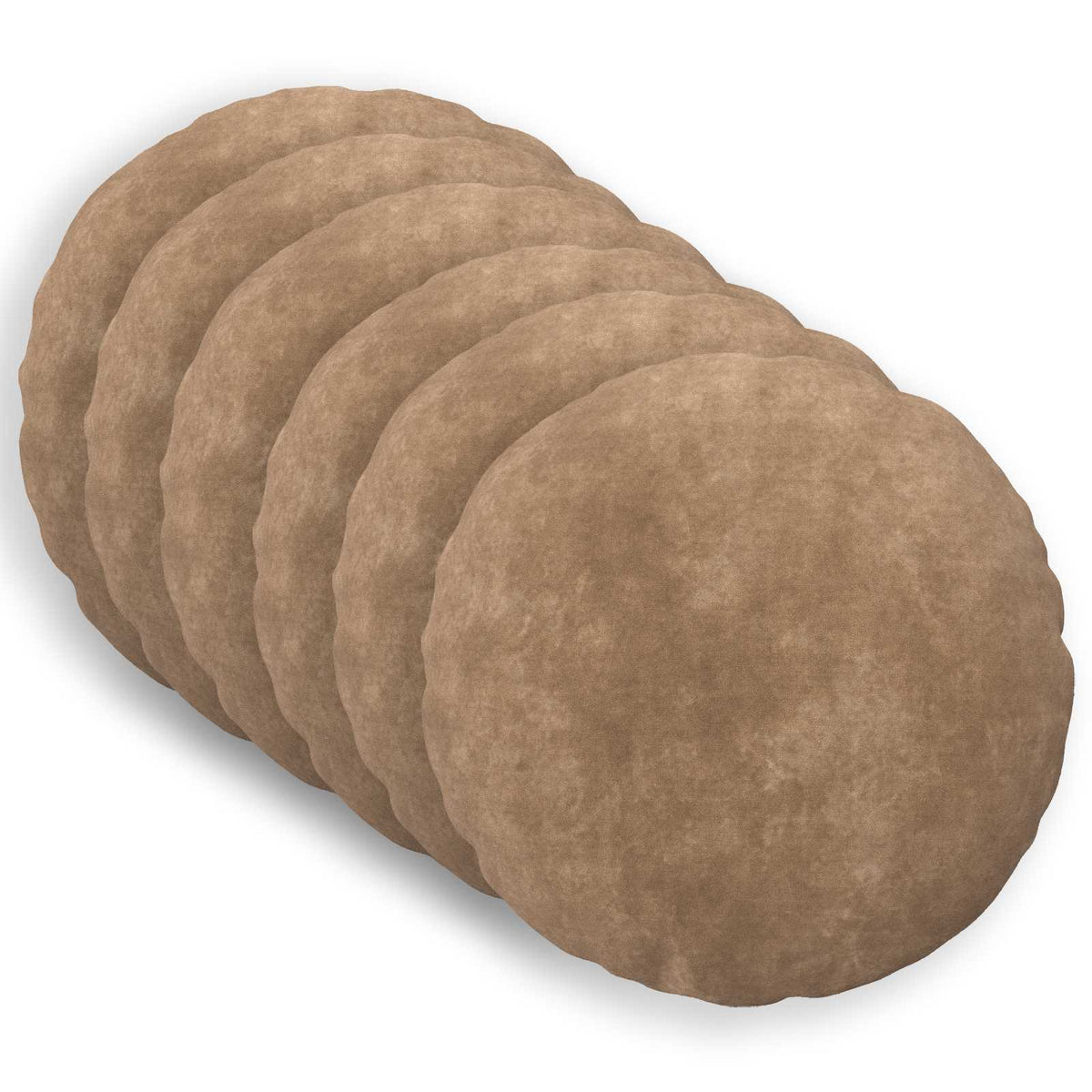 vidaXL Cushion with Pillow HEERLEN 6 pcs Taupe Microfiber Fleece