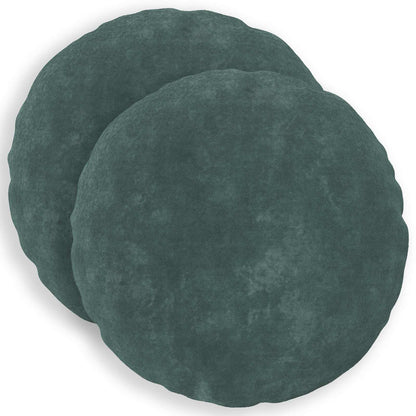 vidaXL Cushion with Pillow HEERLEN 2 pcs Sea Blue Microfiber Fleece