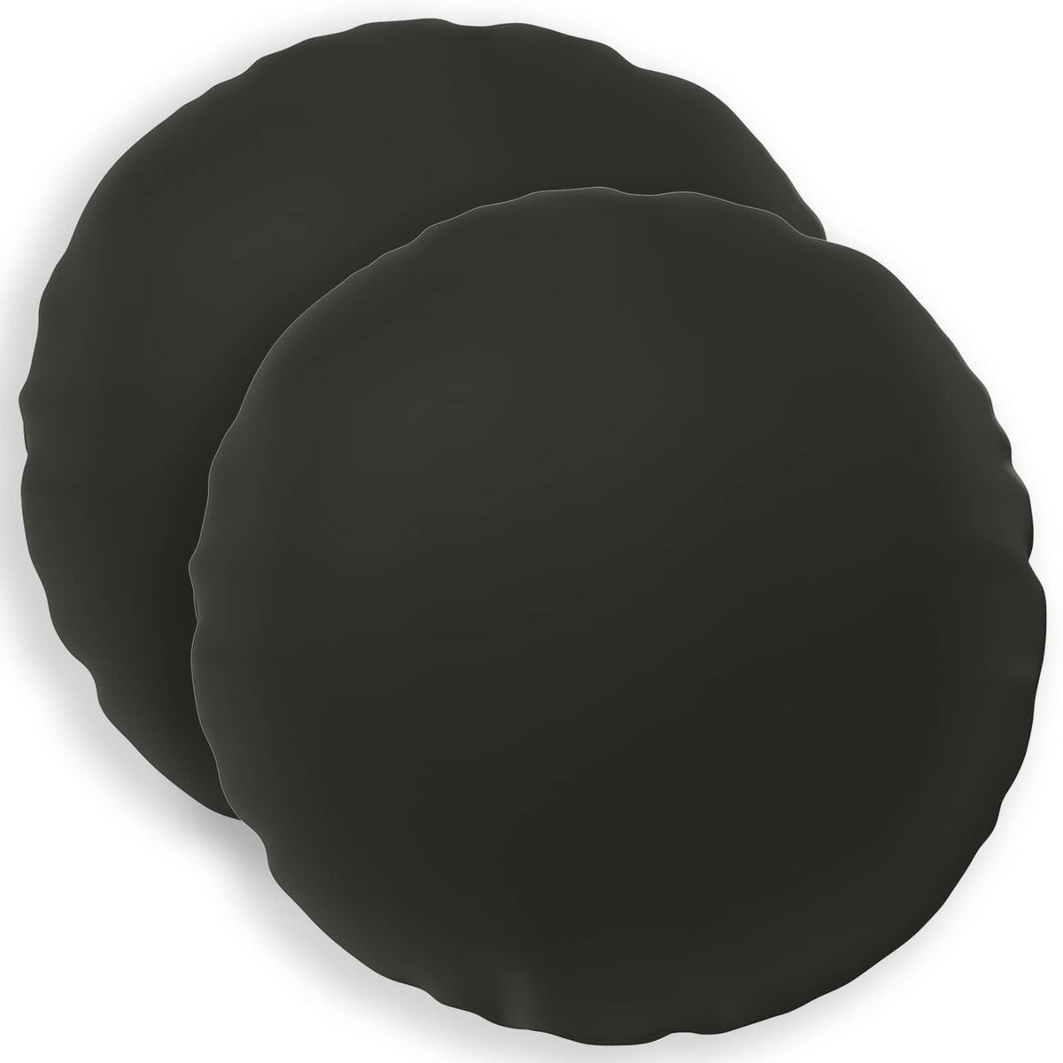 vidaXL Cushion with Pillow HEERLEN 2 pcs Black Polyester