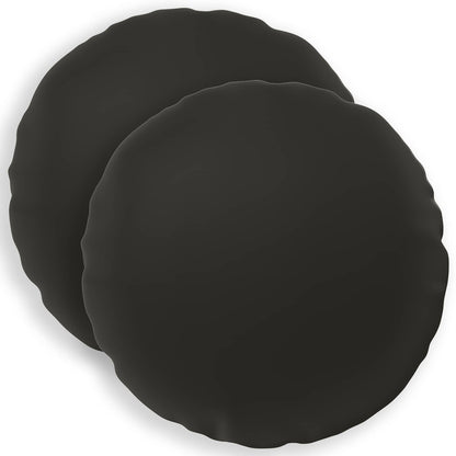 vidaXL Cushion with Pillow HEERLEN 2 pcs Black Polyester