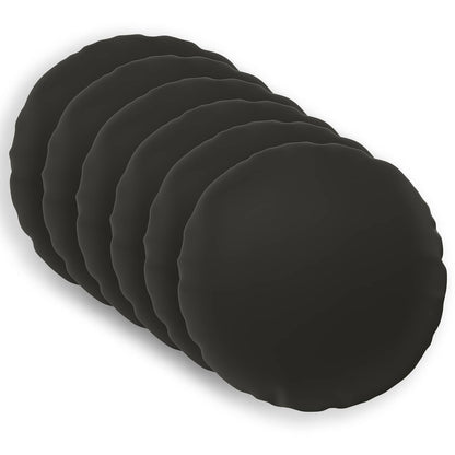 vidaXL Cushion with Pillow HEERLEN 6 pcs Black Polyester