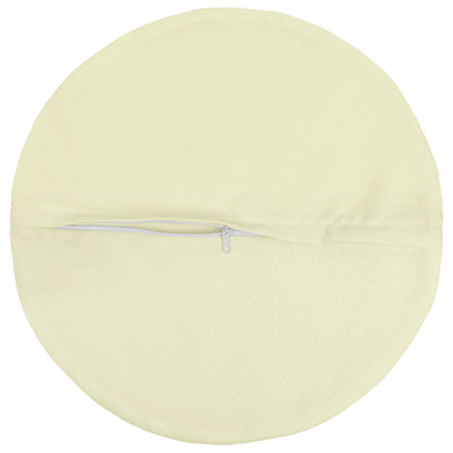 vidaXL Cushion with Pillow HEERLEN 2 pcs Cream Polyester