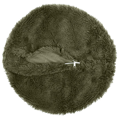 vidaXL Cushion with Pillow HEERLEN 2 pcs Green PV Fleece