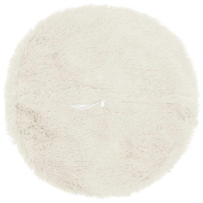 vidaXL Cushion with Pillow HEERLEN 2 pcs White PV Fleece