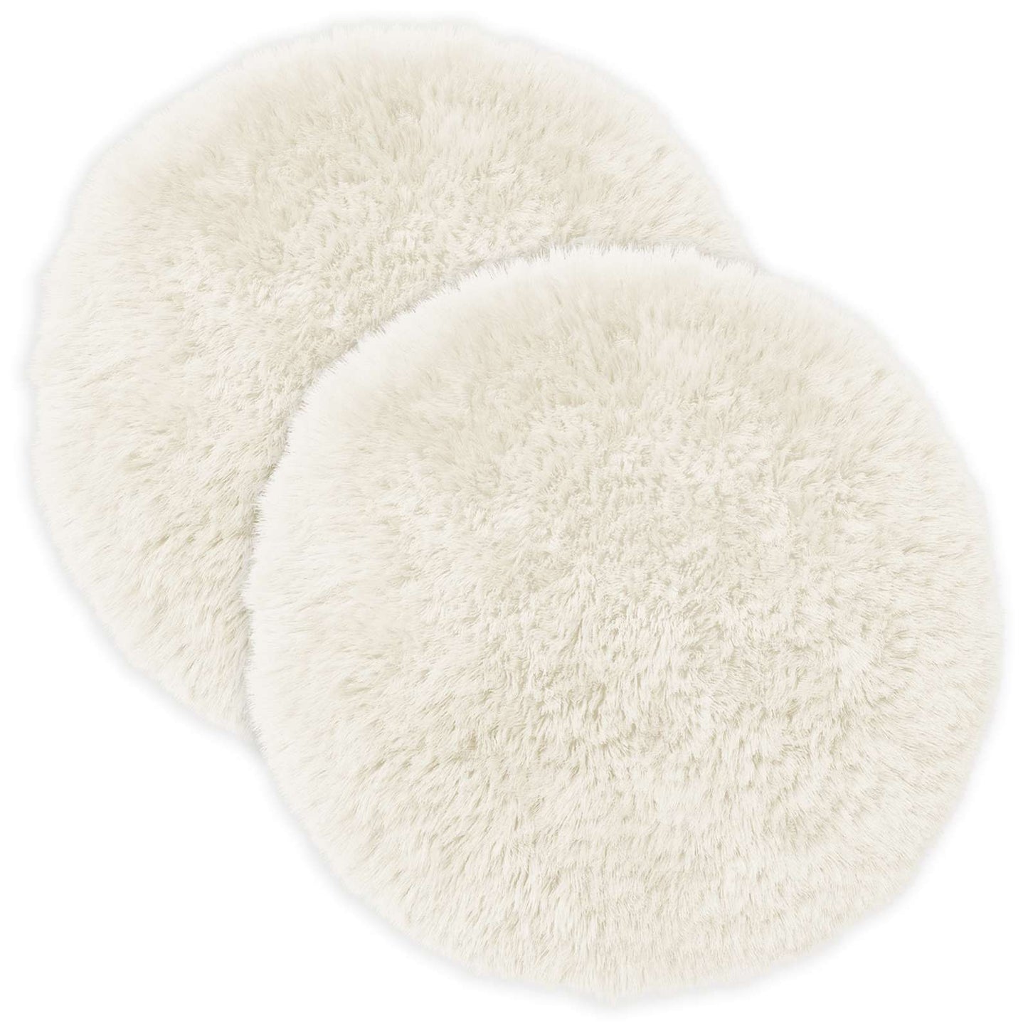 vidaXL Cushion with Pillow HEERLEN 6 pcs White PV Fleece