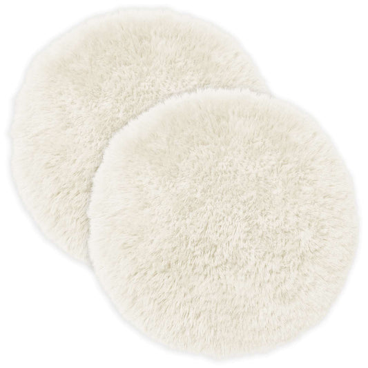 vidaXL Cushion with Pillow HEERLEN 6 pcs White PV Fleece