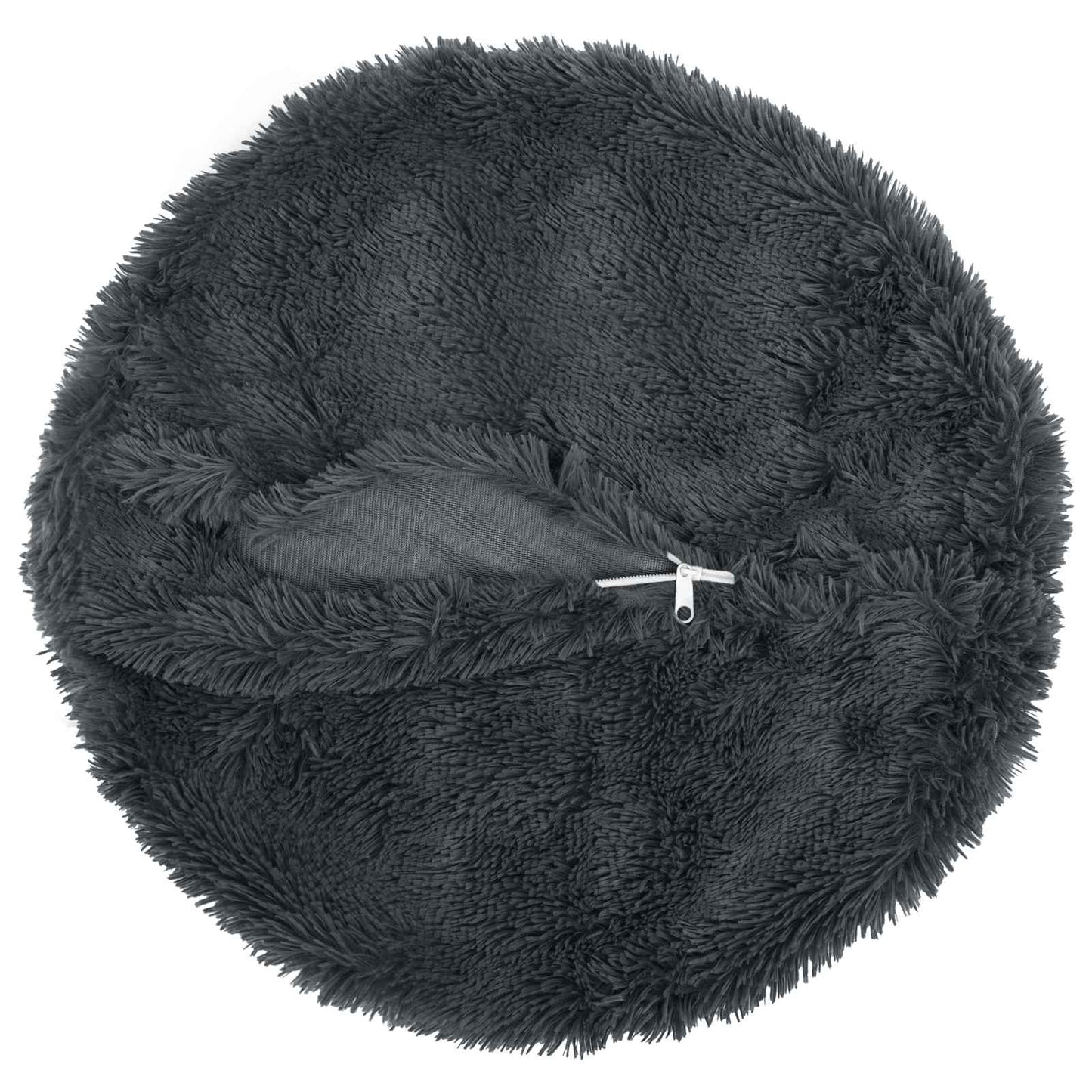 vidaXL Cushion with Pillow HEERLEN 2 pcs Anthracite PV Fleece