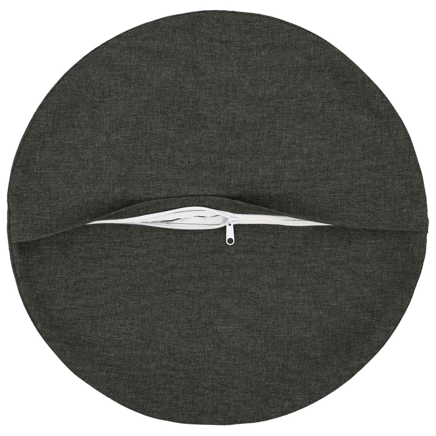 vidaXL Cushion with Pillow HEERLEN 2 pcs Dark Grey Fabric