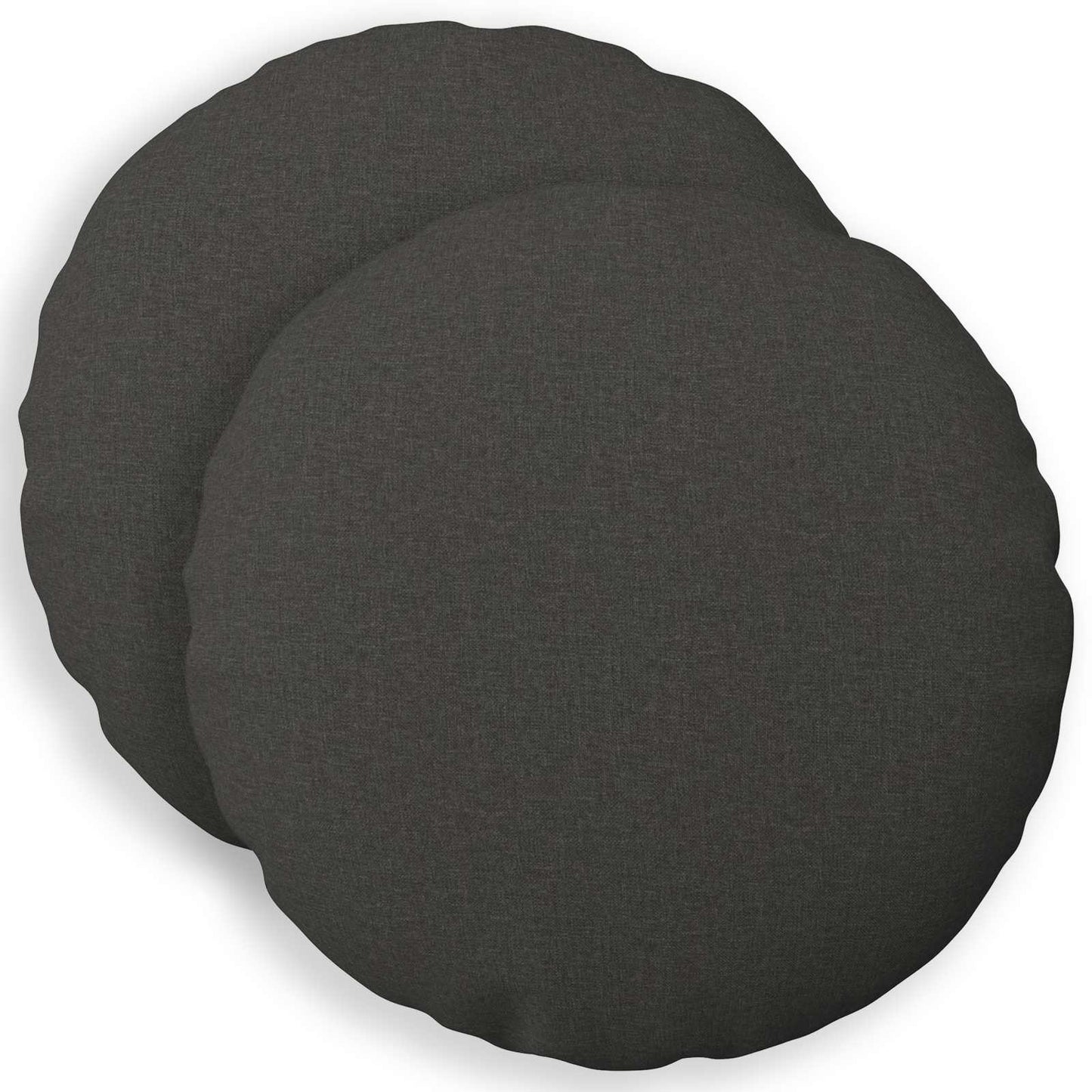 vidaXL Cushion with Pillow HEERLEN 2 pcs Dark Grey Fabric