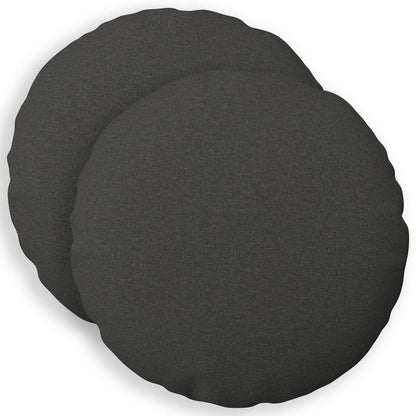 vidaXL Cushion with Pillow HEERLEN 2 pcs Dark Grey Fabric