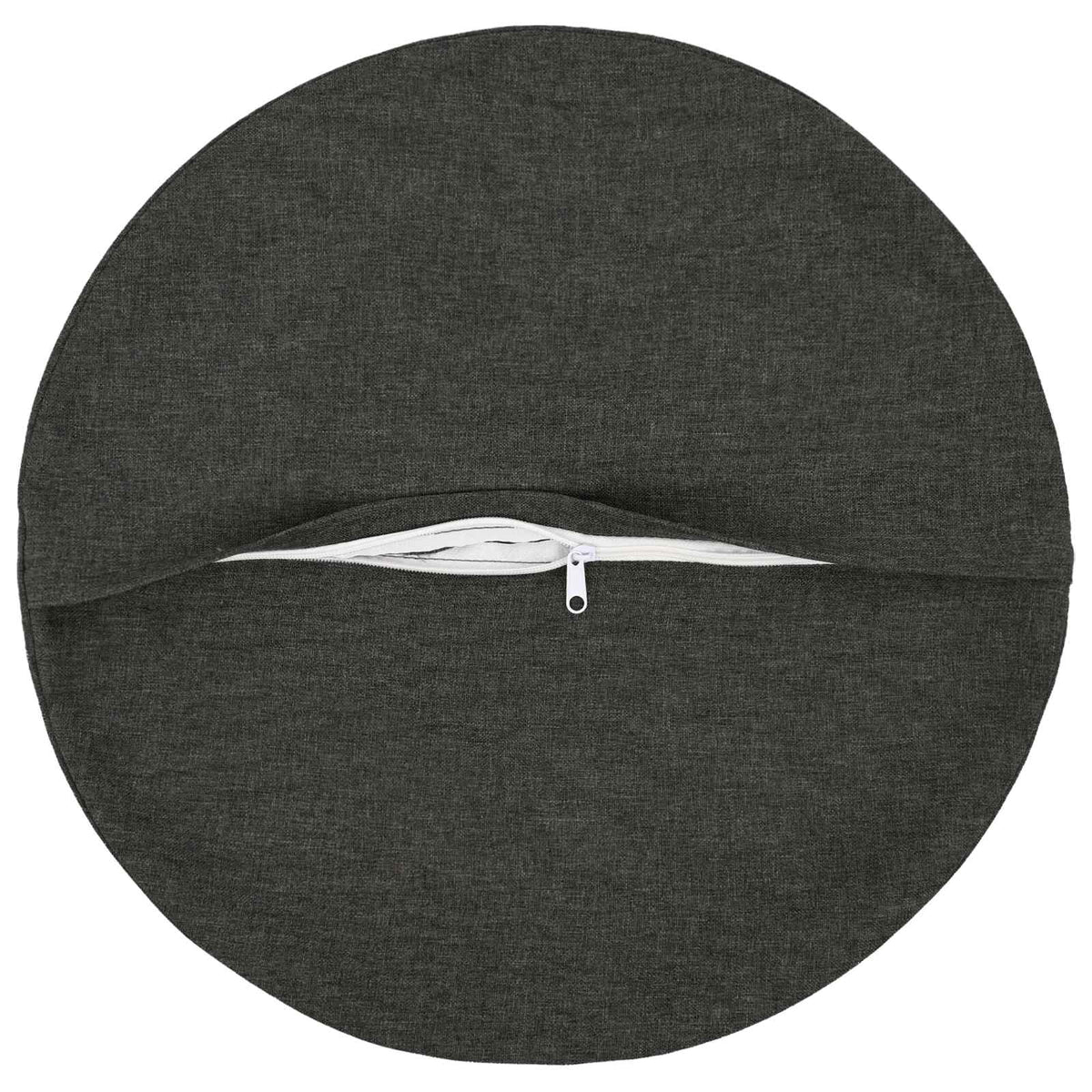 vidaXL Cushion with Pillow HEERLEN 6 pcs Dark Grey Fabric
