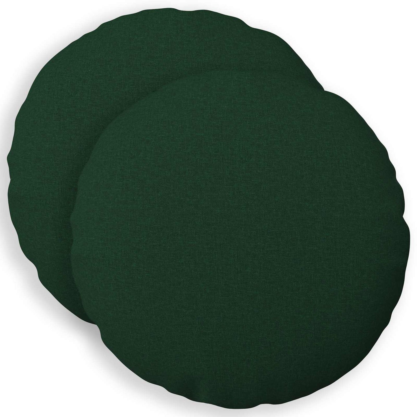 vidaXL Cushion with Pillow HEERLEN 2 pcs Dark Green Fabric