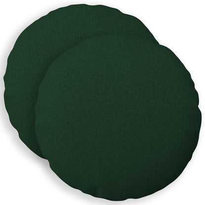 vidaXL Cushion with Pillow HEERLEN 2 pcs Dark Green Fabric