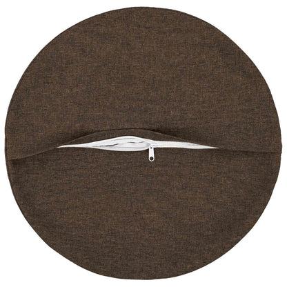 vidaXL Cushion with Pillow HEERLEN 6 pcs Taupe Fabric